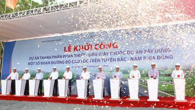 Vinaconex pledges to complete Phan Thiet - Dau Giay Expressway Project on time