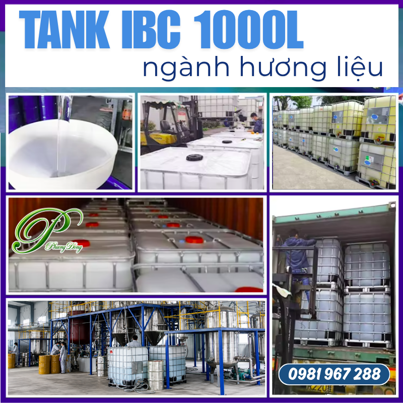 Sử dụng tank nhựa 1000L chứa nước giặt, nước xả