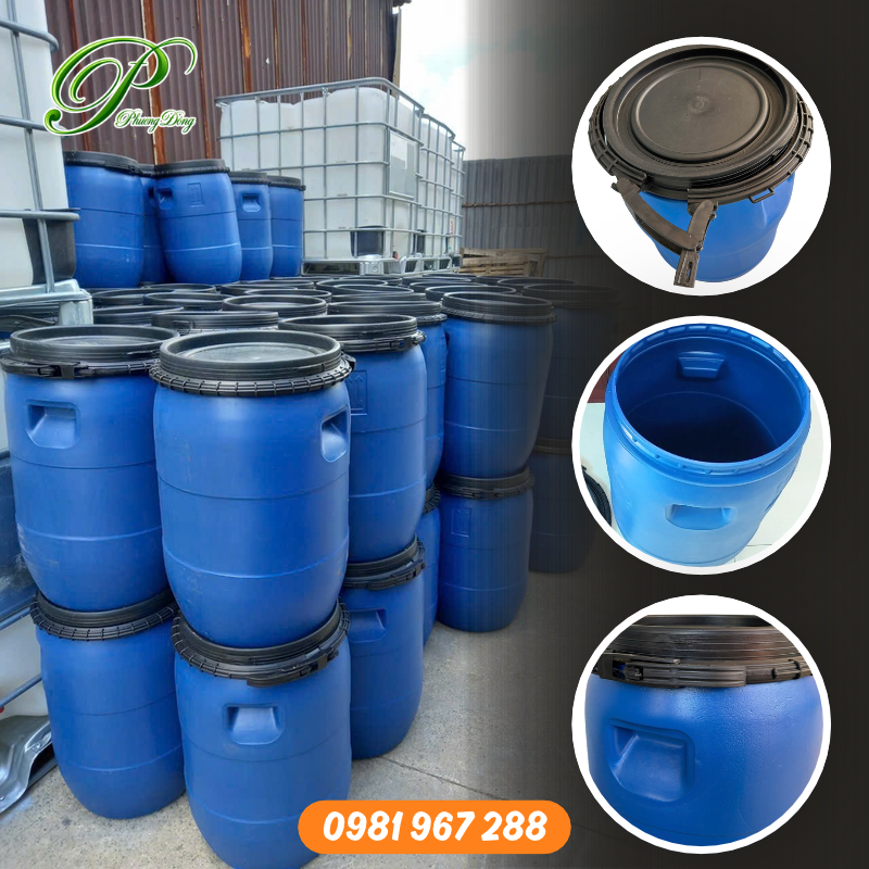 Cấu tạo phuy nhựa 30 lít HDPE hóa chất