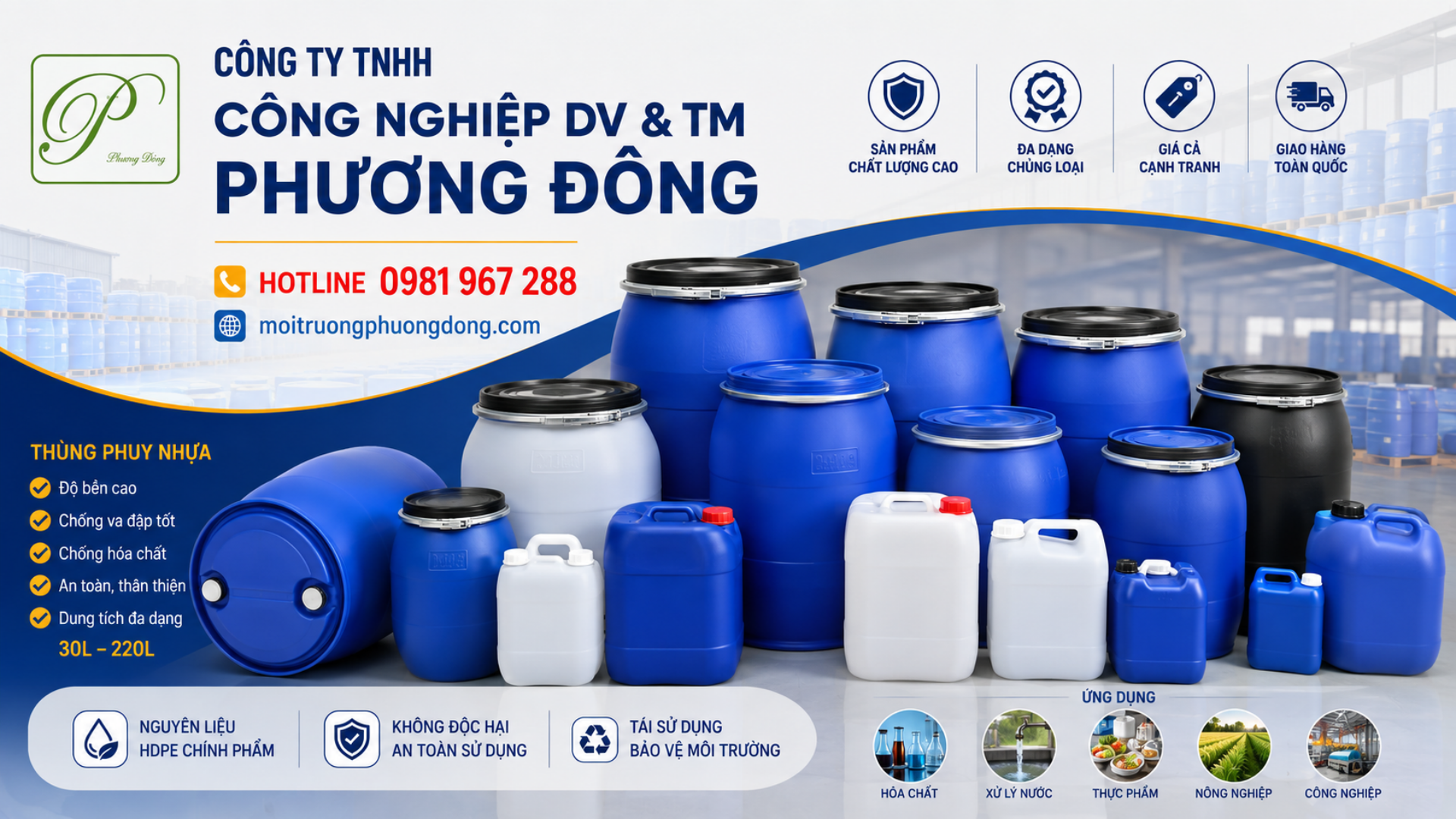 Nhà cung cấp thùng phuy hàng đầu