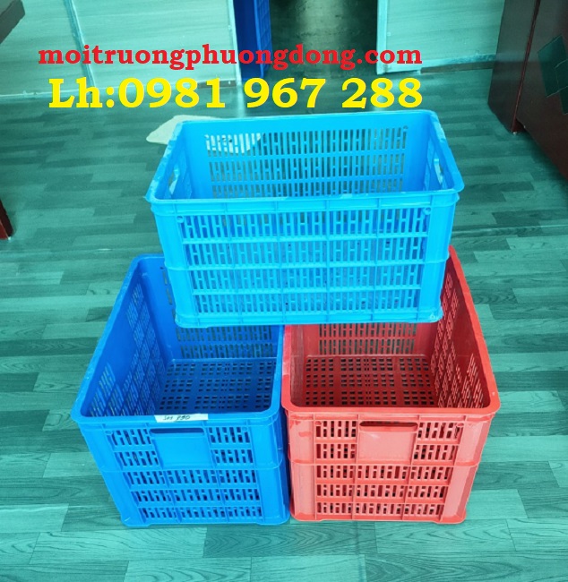Sóng nhựa hở cao 3T9  (Rổ nhựa rỗng HS005 )