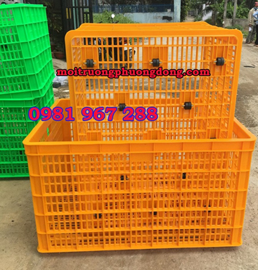 Rổ nhựa hở 26 bánh xe 