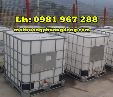 Thùng nhựa IBC 1000l hàng cũ tại Hà Nội giá hợp lý trên thị trường