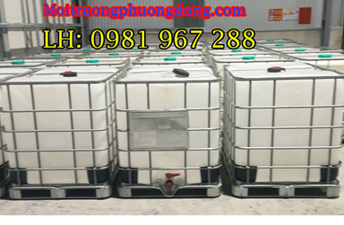 Thùng nhựa 1000 lít có khung sắt