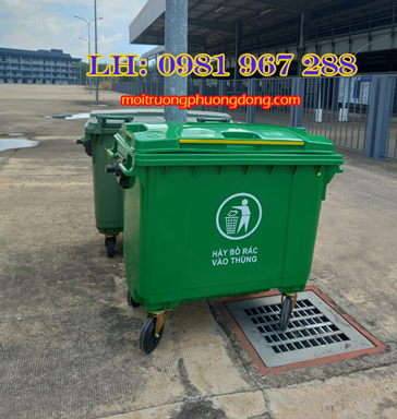 Thùng rác nhựa 660L
