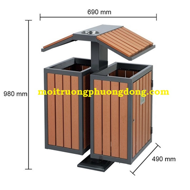 Thùng rác cao ngoài trời