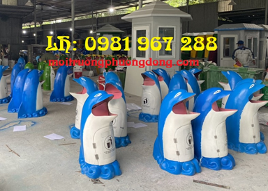 Thùng rác hình con cá heo nhựa composite 