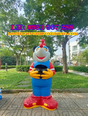 Thùng rác con chuột micky