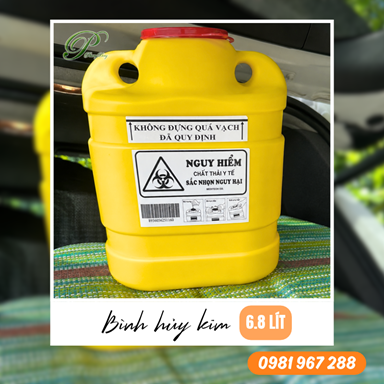 Bình hủy kim 6.8L