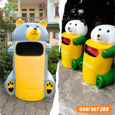 Thùng rác chuột túi nhựa composite