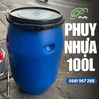 Thùng phuy nhựa 100L - đai nhựa