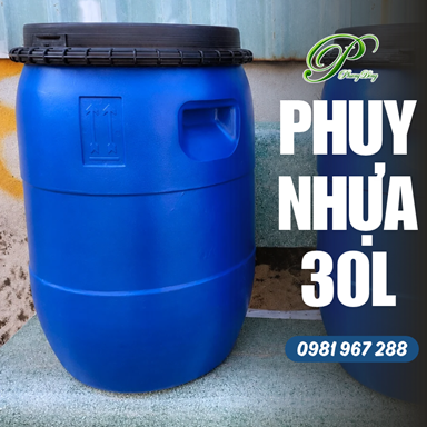 Thùng phuy nhựa 30L - đai nhựa