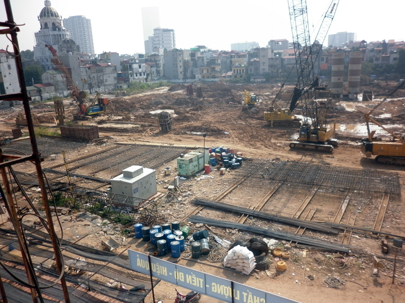 Thi công cọc khoan nhồi và tường vây tại GP Complex - 1A Phùng Chí Kiên 11