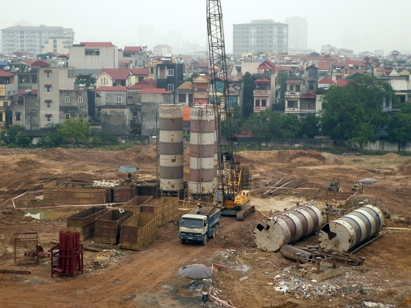 Thi công cọc khoan nhồi và tường vây tại GP Complex - 1A Phùng Chí Kiên 12