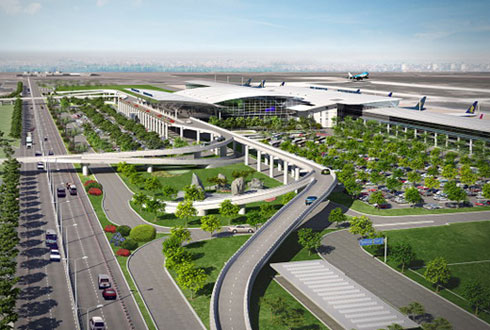Triển khai thi công tại dự án nhà ga T2 sân bay quốc tế Nội Bài