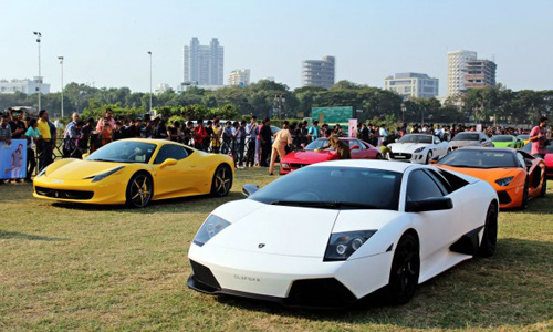 Hình siêu xe tại đại hội siêu xe ấn độ 2015